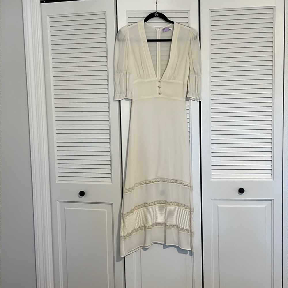Reformation Ginni Midi Dress Ivory